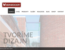 Tablet Screenshot of benedoor.sk